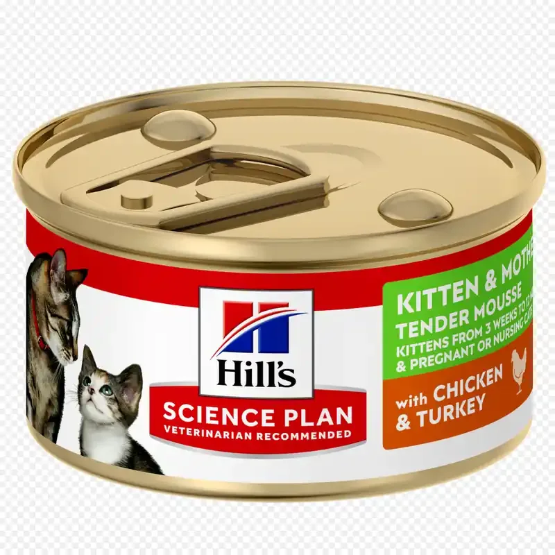 Kundfavorit Kattunge & Kattmamma Tender Mousse med Kyckling & Kalkon – 24 x 85 g
