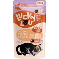 Kundfavorit Lucky Lou Adult 16 x 125 g – Fjäderfä & lax