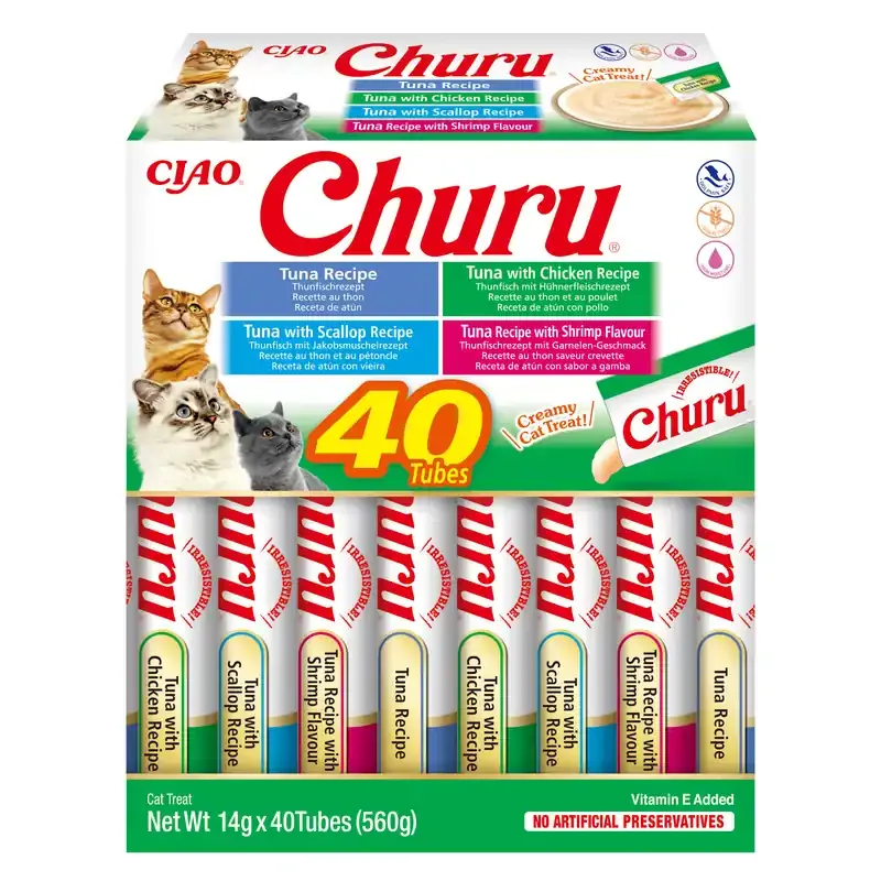 Lägg i varukorgen Cat Cremy Tuna Seafood Varieties 40x14g