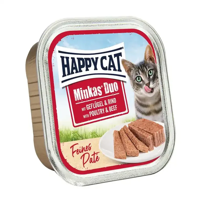 Lägg i varukorgen Happy Cat Minkas Duo Paté Fågel & Oxkött 100 g