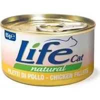Lägg i varukorgen LifeCat Natural Adult våtfoder för katter 6 x 85 g – Kycklingfiléer