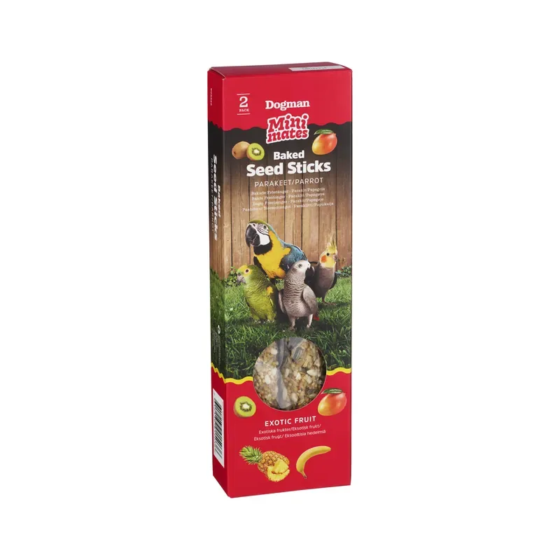 Lägg i varukorgen Mini Mates Fröstänger Parakit Papegoja 2p 140g