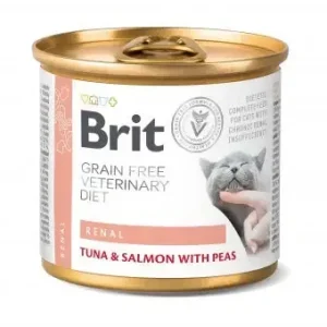 Lågt pris Brit Renal Tuna & Salmon with Peas Kattmat 200 g