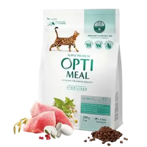 Lågt pris Complete dry pet food for sterilised cats turkey and oat 1,5 kg