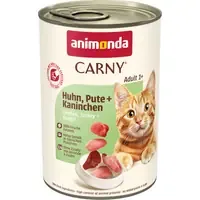 Lågt pris Ekonomipack animonda Carny Adult 24 x 400 g – Kyckling, kalkon & kanin
