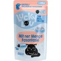 Lågt pris Ekonomipack Lucky Lou Adult 48 x 125 g – Fjäderfä & Fasan