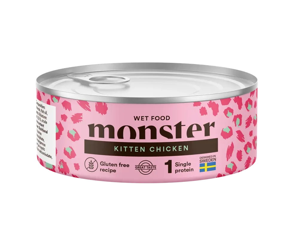 Lågt pris Kitten Chicken Våtfoder – 12 x 100 g