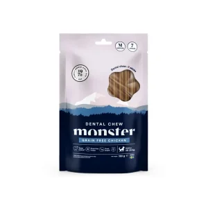 Lågt pris Monster Dog Dental Chew Grain Free Chicken Medium Week 7 st 180 g