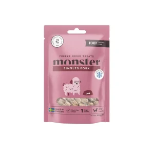 Lågt pris Monster Dog Treats Freeze dried Pork 45 g