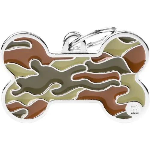 Lågt pris MyFamily ID-bricka style, ben XL, camouflage grön