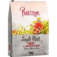 Lågt pris Purizon Single Meat Beef & Hibiscus Blossoms – 2,5 kg