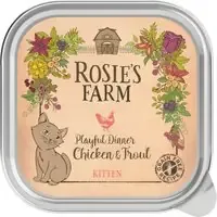 Lågt pris Rosie‘s Farm Kitten 16 x 100 g – Kitten Kyckling & öring