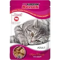 Lågt pris Super Benek Super Chunks 24 x 100 g – Nötkött i sås