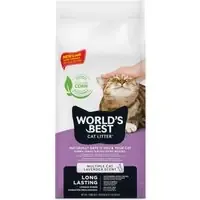 Lågt pris World‘s Best Litter Multiple Cat Lavendel kattströ – Ekonomipack 2 x 12,7 kg