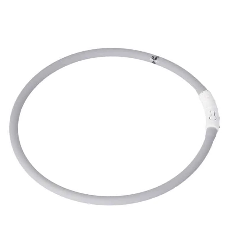LED-halsband Silikon grå