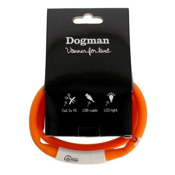 LED-halsband Silikon orange