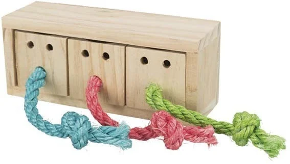 Leksak gnagare/fågel, snack cube, trä, 16 × 6 × 7 cm - Image 2
