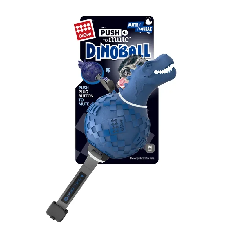 Leksak PushToMute Dinosaur Blå Kampanj