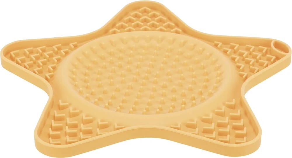 Lick ’n Snack Platta Stjärna 23,5cm Gul