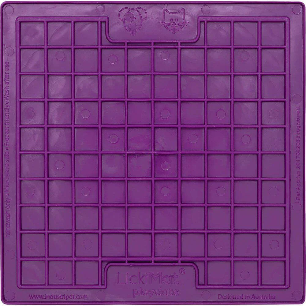 LickiMat Cat Playdate Lila 20x20cm - Image 2