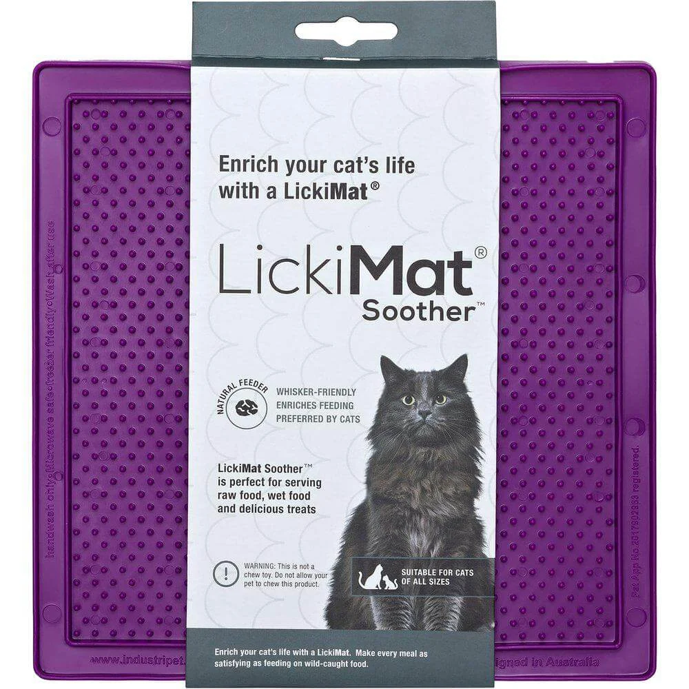 LickiMat Cat Soother Lila 20x20cm