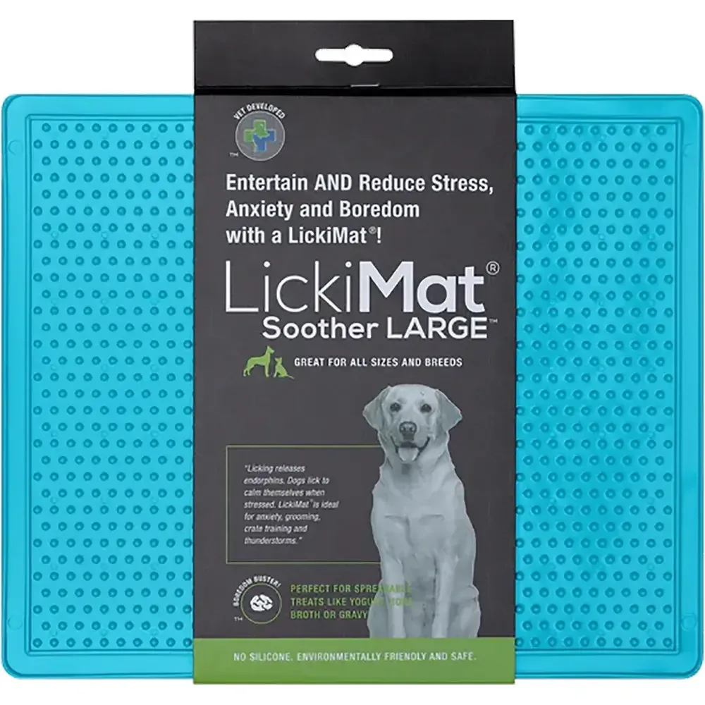 Lickimat Soother XL Ljusblå 30,5×25,5cm