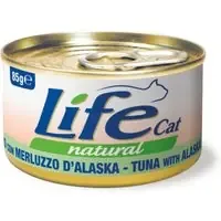 Life Cat Natural Adult 6 x 85 g – Tonfisk med Alaska-sej Snabb leverans