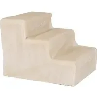 Lionto husdjurstrappa med plyschöverdrag – beige L 46 x B 36 x H 34 cm Rea
