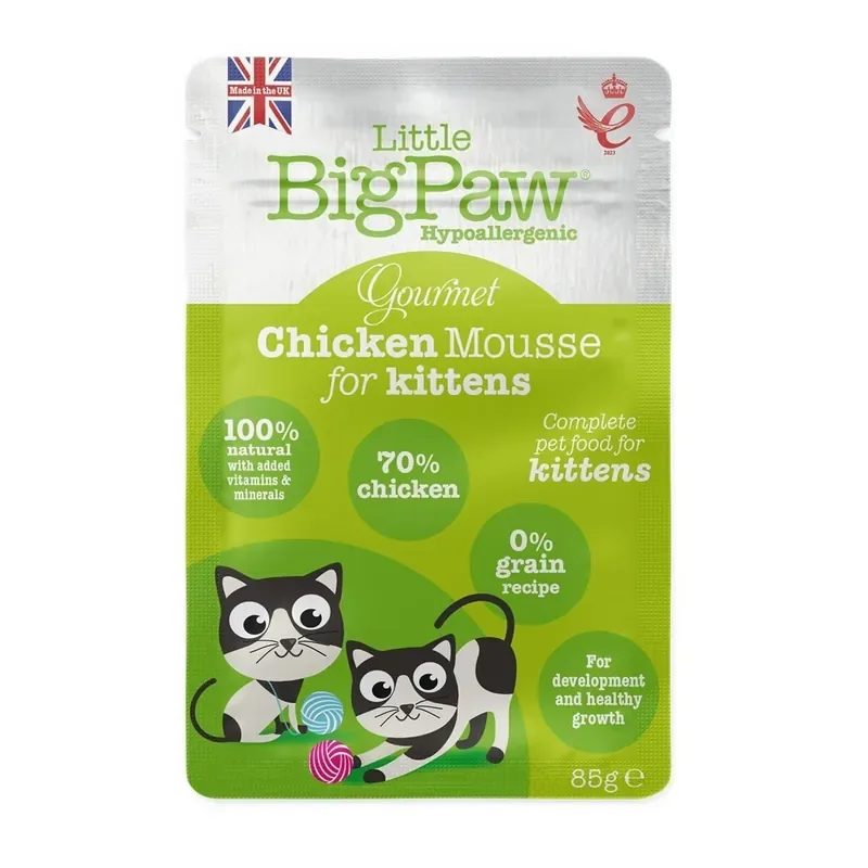 Little BigPaw Gourmet Chicken Mousse Kittens 85 g Populär