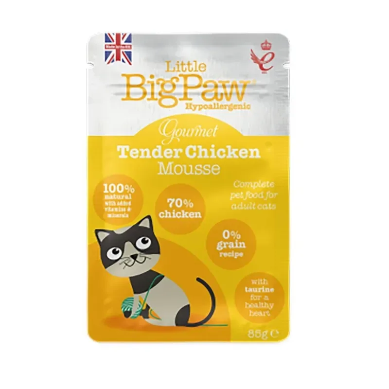 Little BigPaw Gourmet Tender Chicken Mousse 85 g Kampanjpris