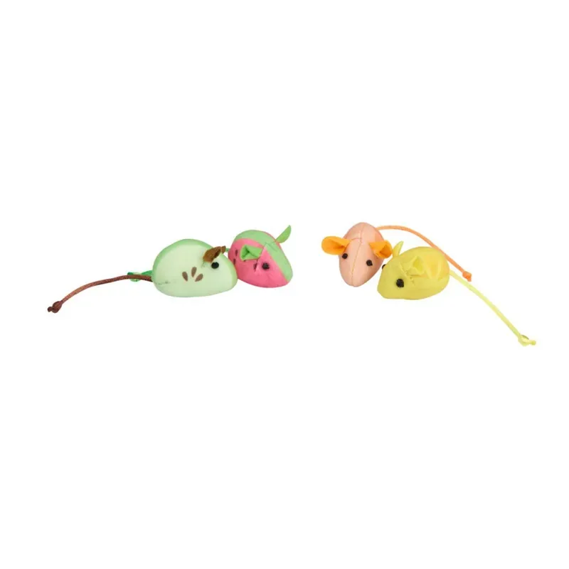 Little&Bigger Juicy Vibes Leksaksmöss till Katt 4-pack Reapris