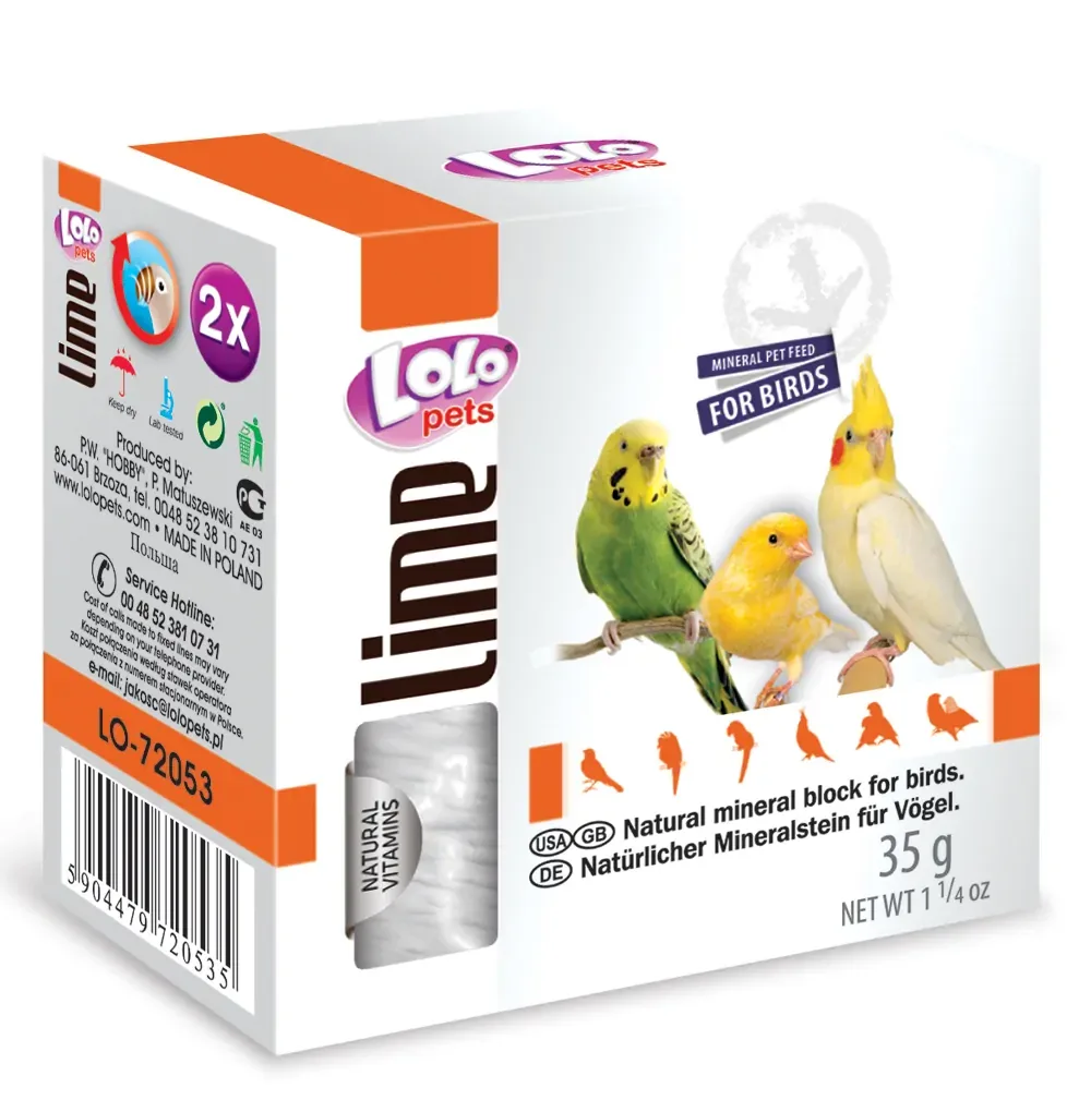 Lolopets Kalksten För Sällskapsfåglar 35 g