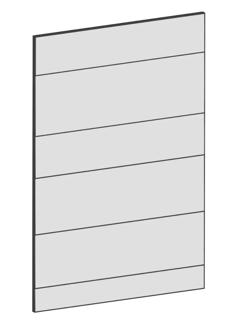 Lucka för bänkskåp 40×60 – Raw Oak White