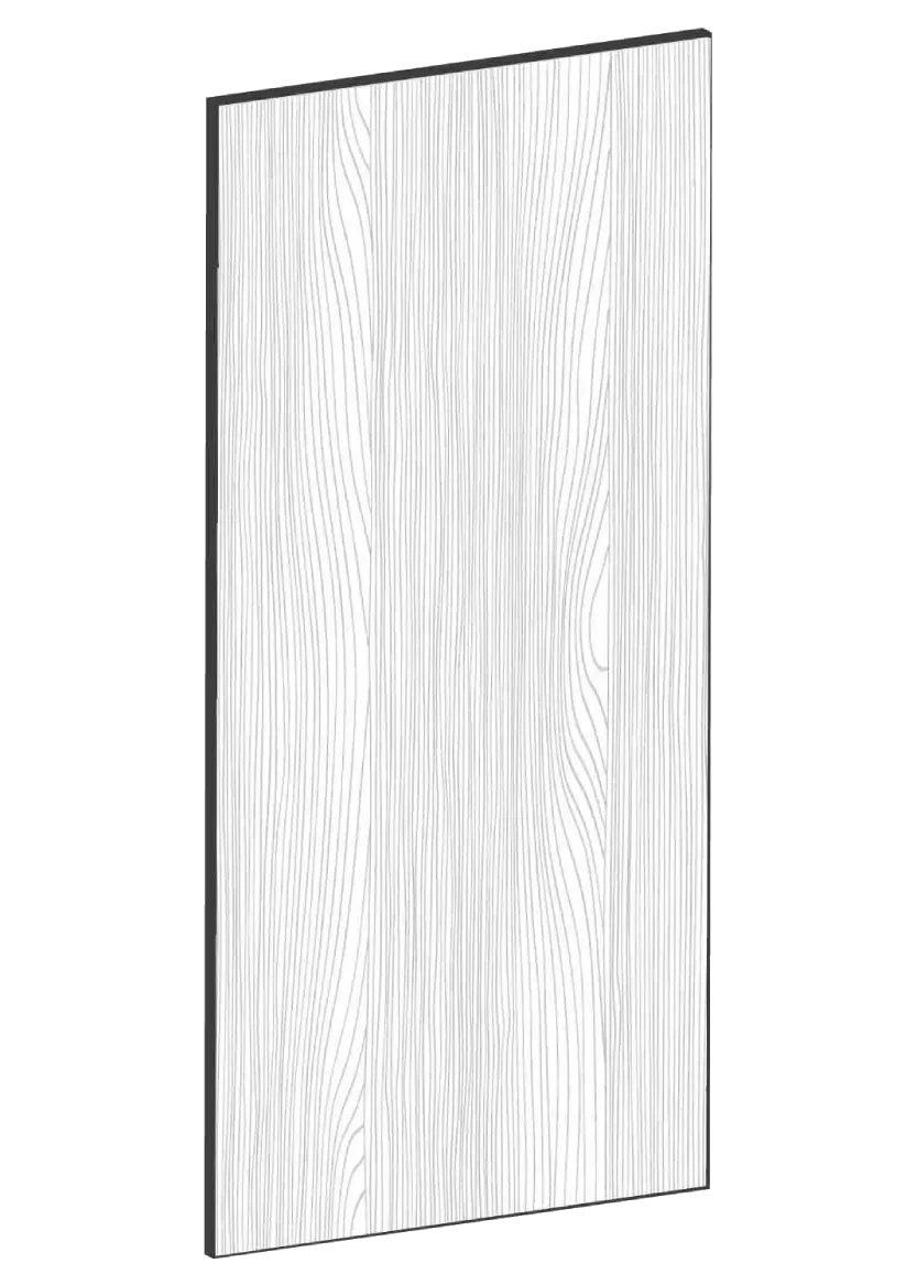 Lucka i ek, för väggskåp – 30×60 cm