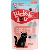 Lucky Lou Adult 16 x 125 g – Fjäderfä & nötkött Handla nu