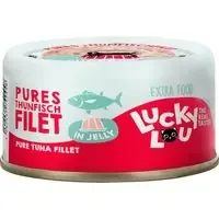 Lucky Lou Extra Food i gelé 12 x 70 g – Tonfiskfilé Kundfavorit