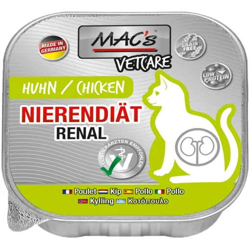 Macs Katt Vetcare Renal Kyckling Storpack 16x100g - Image 2