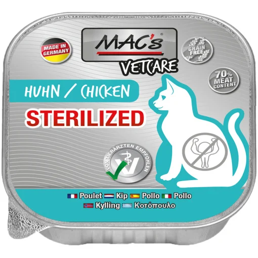 Mac’s Katt Vetcare Sterilized Kyckling Storpack 16X100g - Image 2