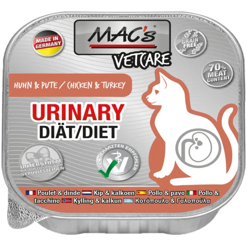 Macs Katt Vetcare Urinary Kalkon/Kyckling Storpack 16x100g - Image 2
