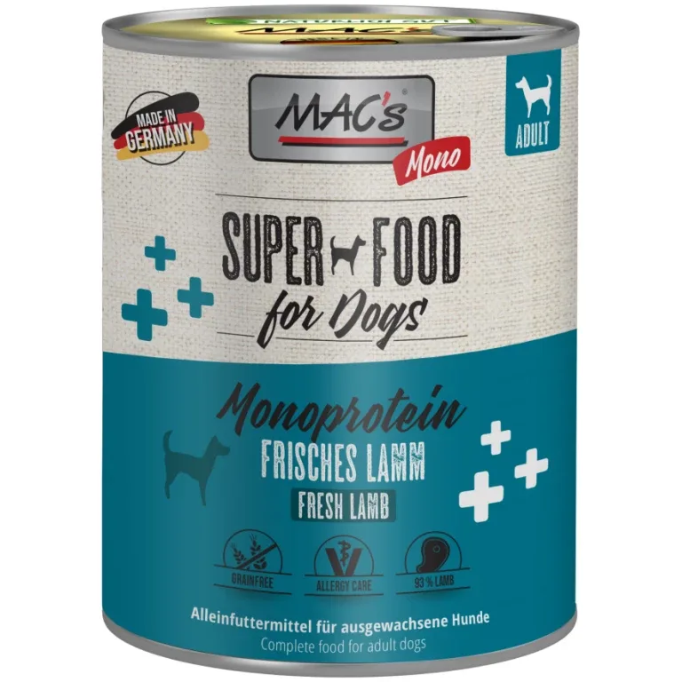 MAC’s mono sensitive lamm våtfoder för hund 6-pack