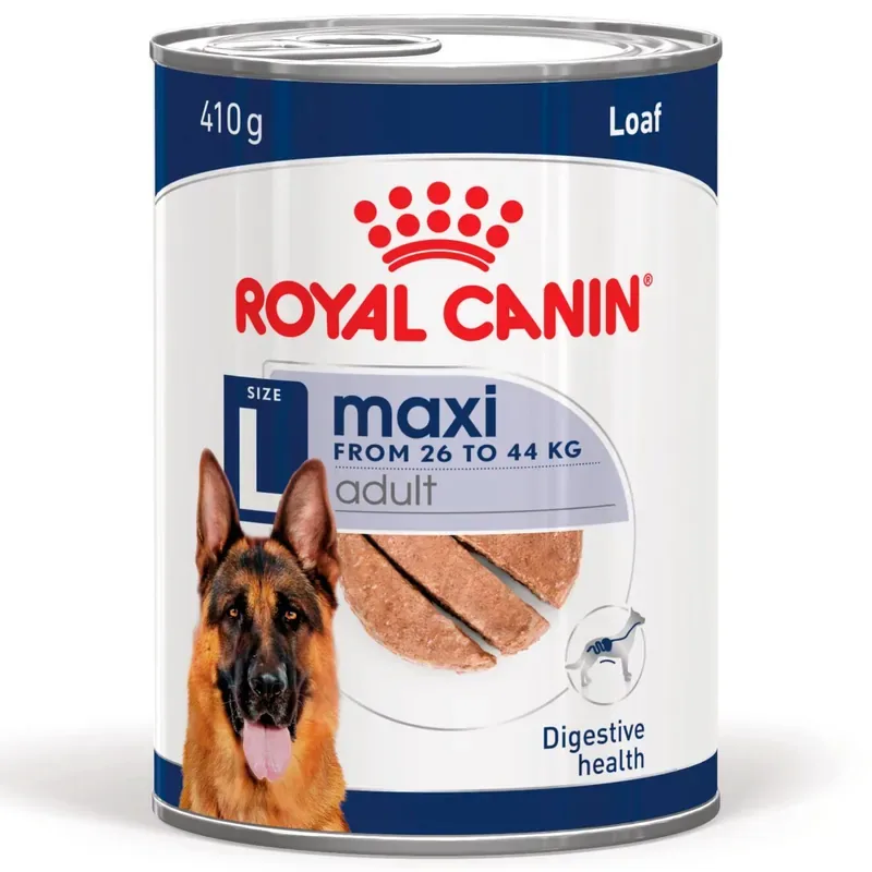 Maxi Adult Loaf Can Våtfoder till Stora Hundar – 12 x 410 g Nedsatt pris