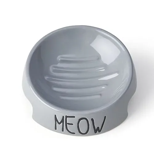 Meow 5″ Inverted Bowl, Gray