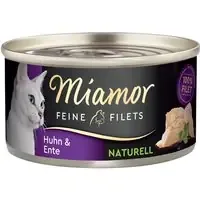 Miamor Fine Filets Naturelle 12 x 80 g – Kyckling och anka Rea