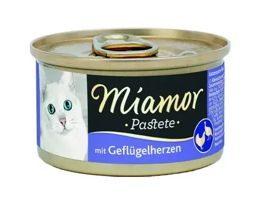 Miamor Pastete Fågelhjärta 85 g för katter Begränsat erbjudande