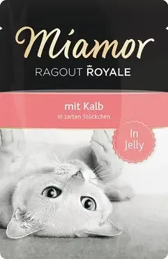 Miamor Ragout Royale i gelé kalv 22 x 100 g för katter Bästa pris
