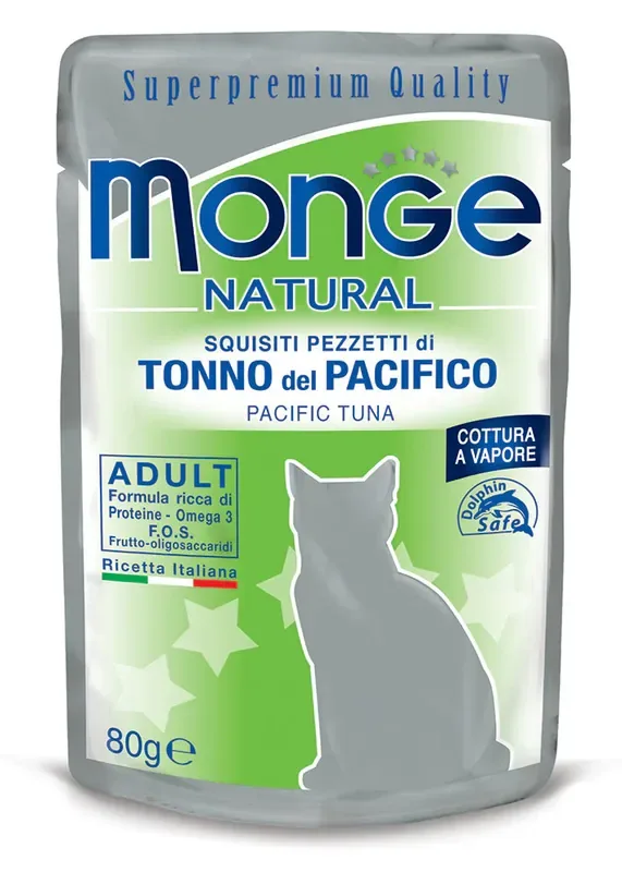 Monge Natural Tonfisk 24 x 80 g för katter Billig