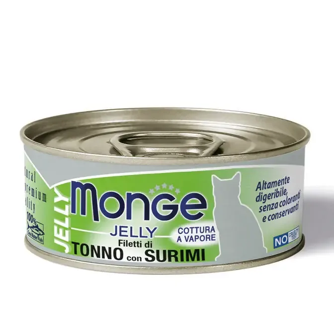 Monge Natural Tonfisk & Surimi 80 g för katter Snabb leverans