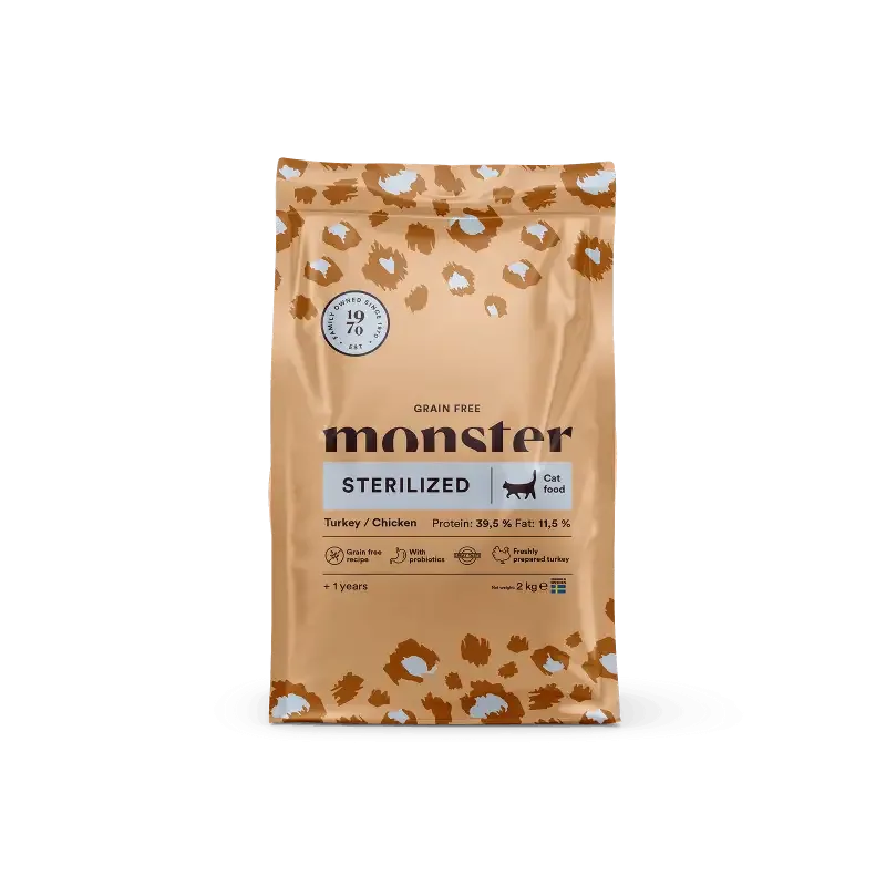 Monster Cat Grain free Sterilized Turkey/Chicken 6 kg