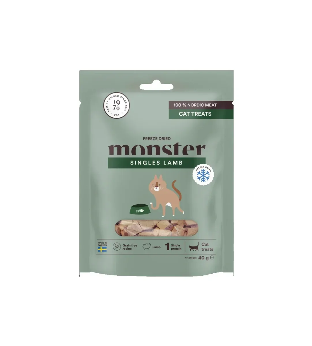 Monster Cat Treats Lamb 40g