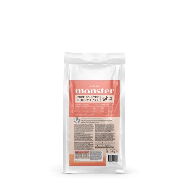 Monster Dog Classic Puppy Pure Poultry L/XL